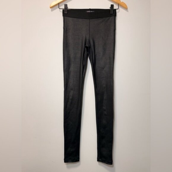 David Lerner Snake Print Black Leggings size XS - Picture 1 of 7